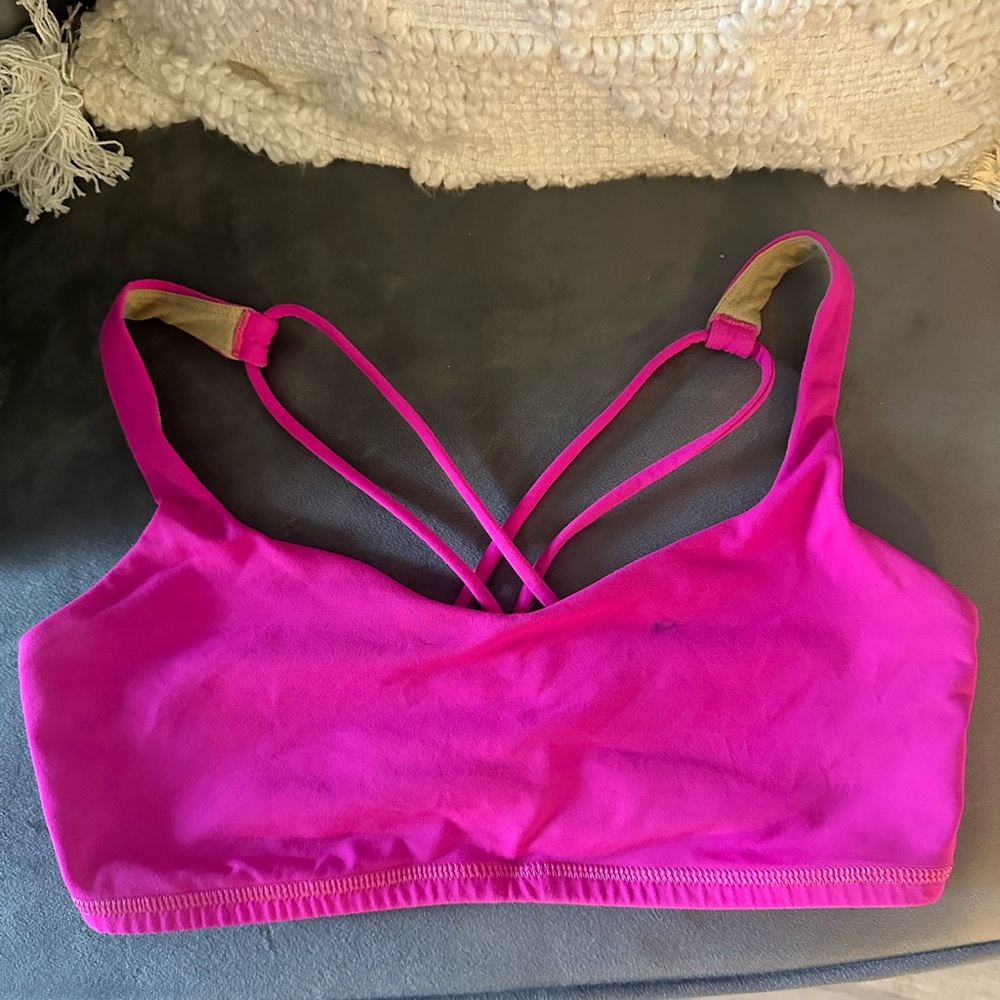 Lululemon Pink Strappy Sports Bra for Intimates